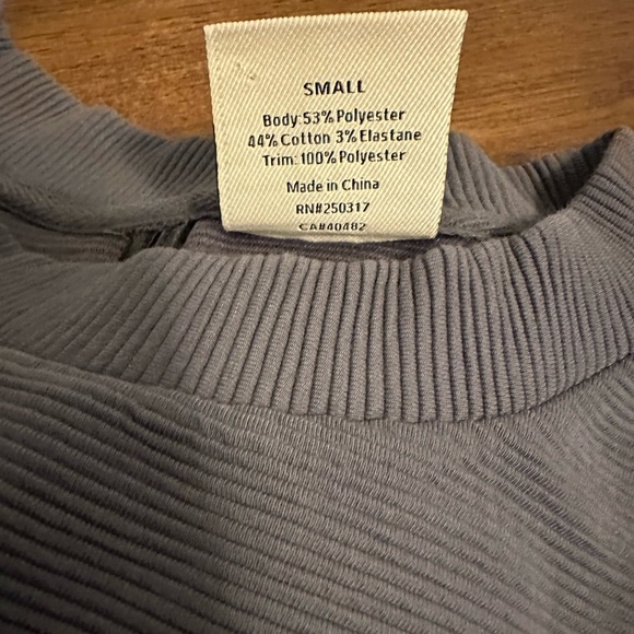 Varley ribbed grey/blue crewneck. Size small - Picture 4 of 5